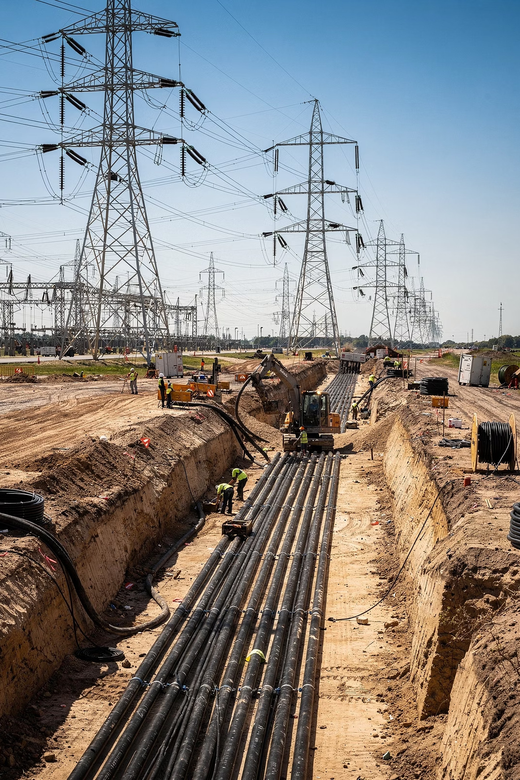 Construcción de líneas de transmisión